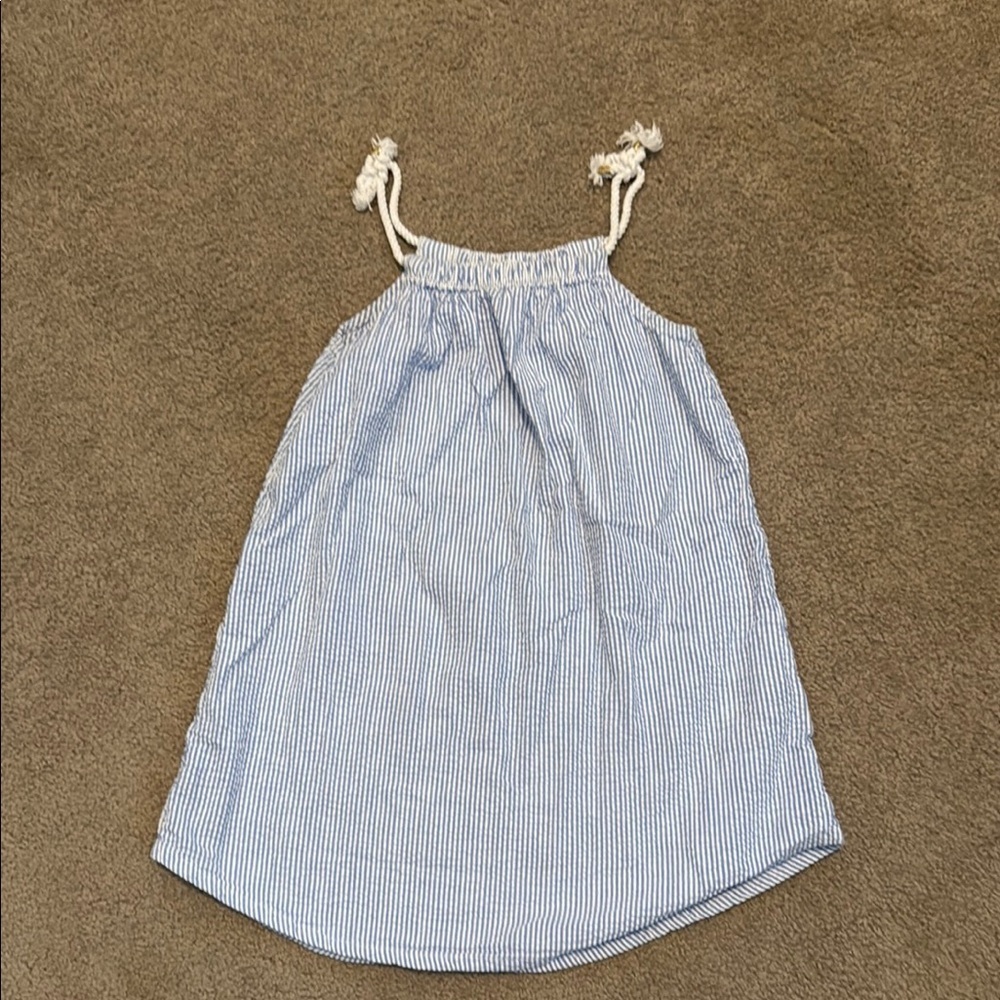 H&M Blue and White Striped Girl’s Casual Dress